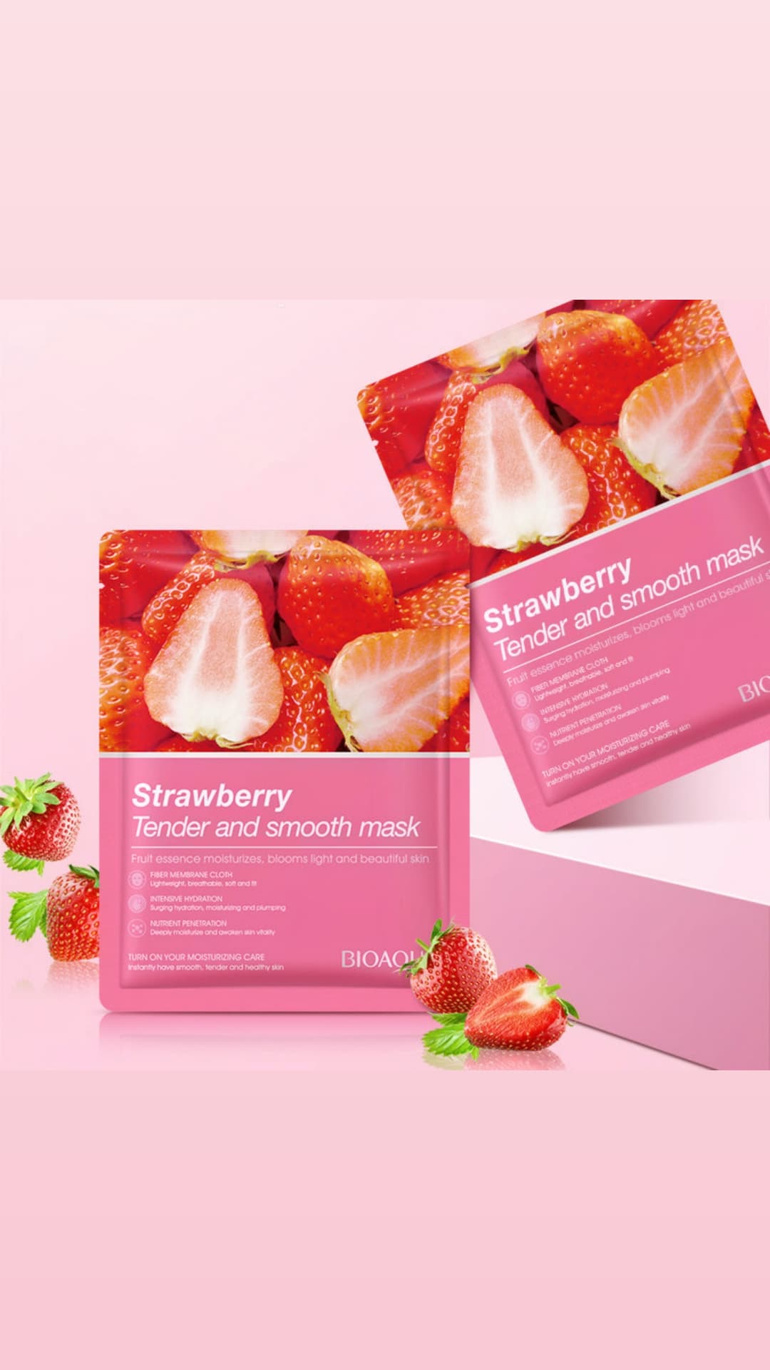 Bioaqua Strawberry Brightening Sheet Mask