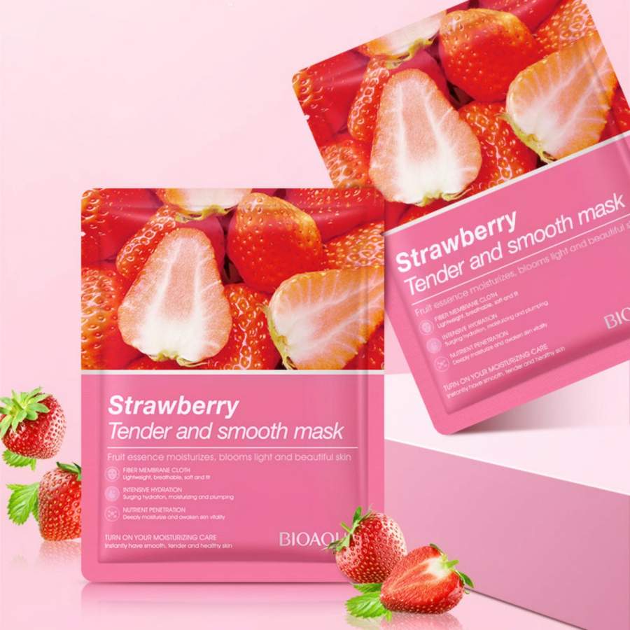 Bioaqua Strawberry Brightening Sheet Mask Bioaqua Strawberry Brightening Sheet Mask